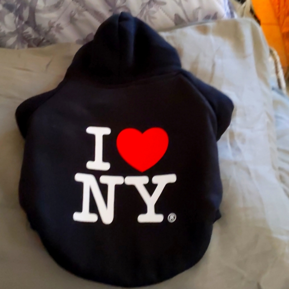 I love New York dog hoodie jacket